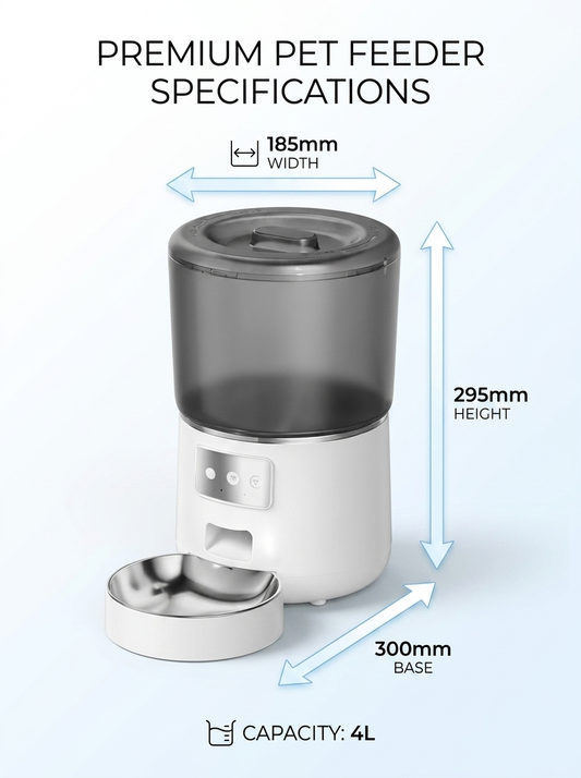 PawSync Smart Feeder - App-Controlled Automatic Pet Feeder
