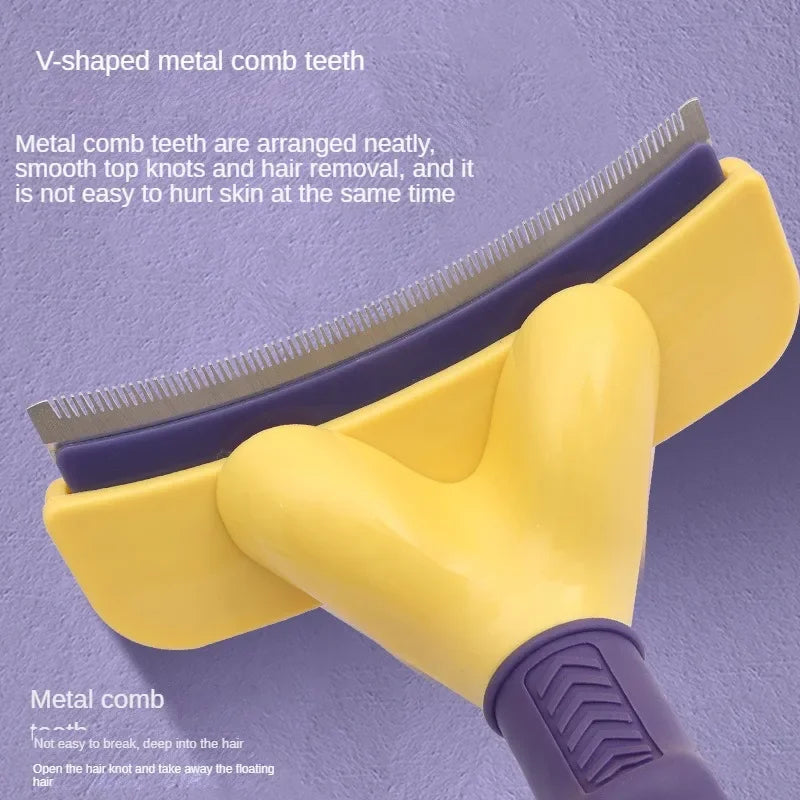 Pet Detangler & Grooming Comb for Dogs & Cats