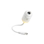 Starry sky projector lamp glowing in dark nursery room