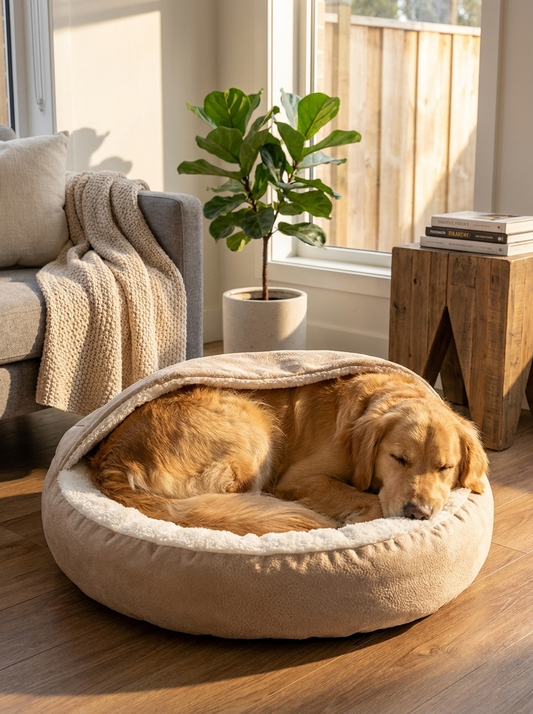 CozyNest Calming Orthopedic Pet Bed for Dogs & Cats